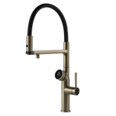 Gessi Vita rubinetto cucina multifunzione con doccetta 60722.149 finox brushed nickel